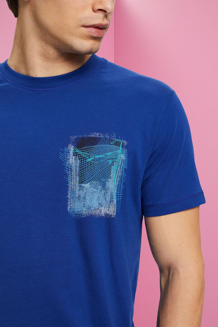 Camiseta de algodón sostenible con estampado, INK, detail image number 2