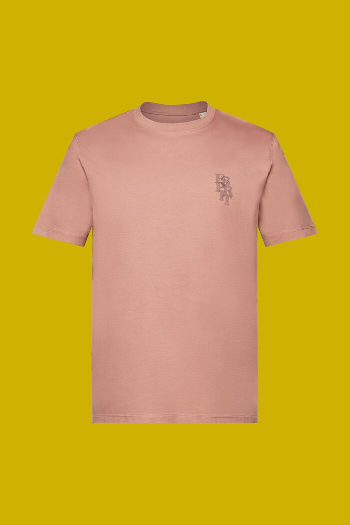 Camiseta con logotipo, 100% algodón, DARK OLD PINK, detail image number 6