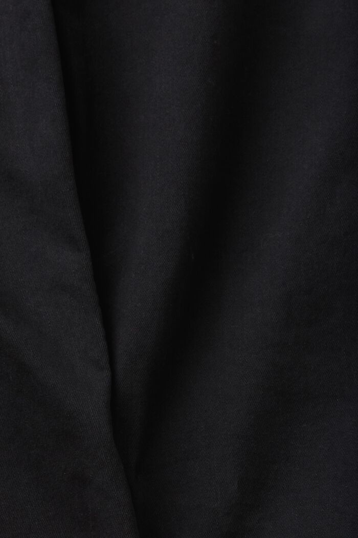 Vaqueros capri de tiro medio, BLACK, detail image number 6