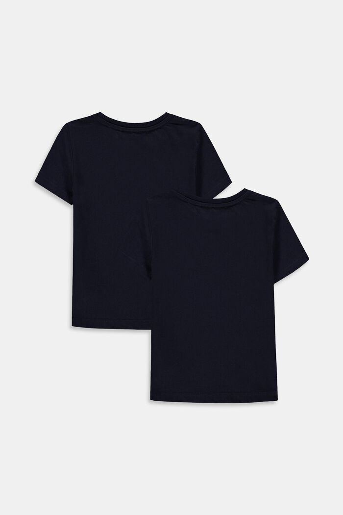 Pack de dos camisetas en 100% algodón, NAVY, detail image number 1