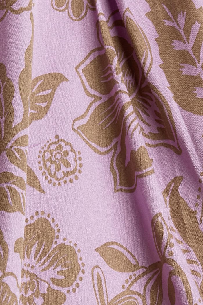 Blusa con estampado floral, LENZING™ ECOVERO™, LILAC, detail image number 4