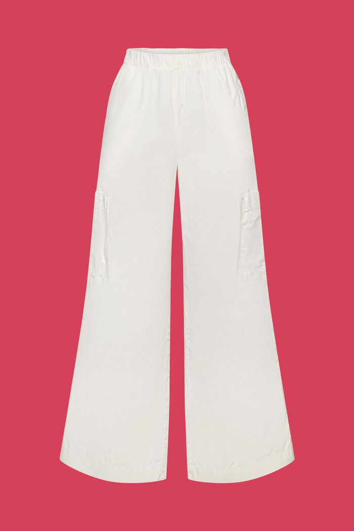 Pantalones estilo cargo, 100 % algodón, OFF WHITE, detail image number 6