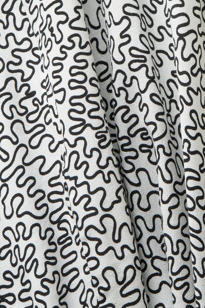 Vestido midi de crepé estampado, OFF WHITE, detail image number 6