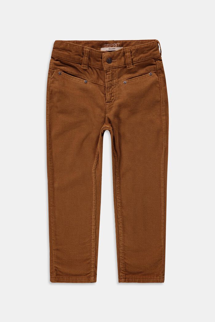 Pants woven, DARK BROWN, detail image number 0