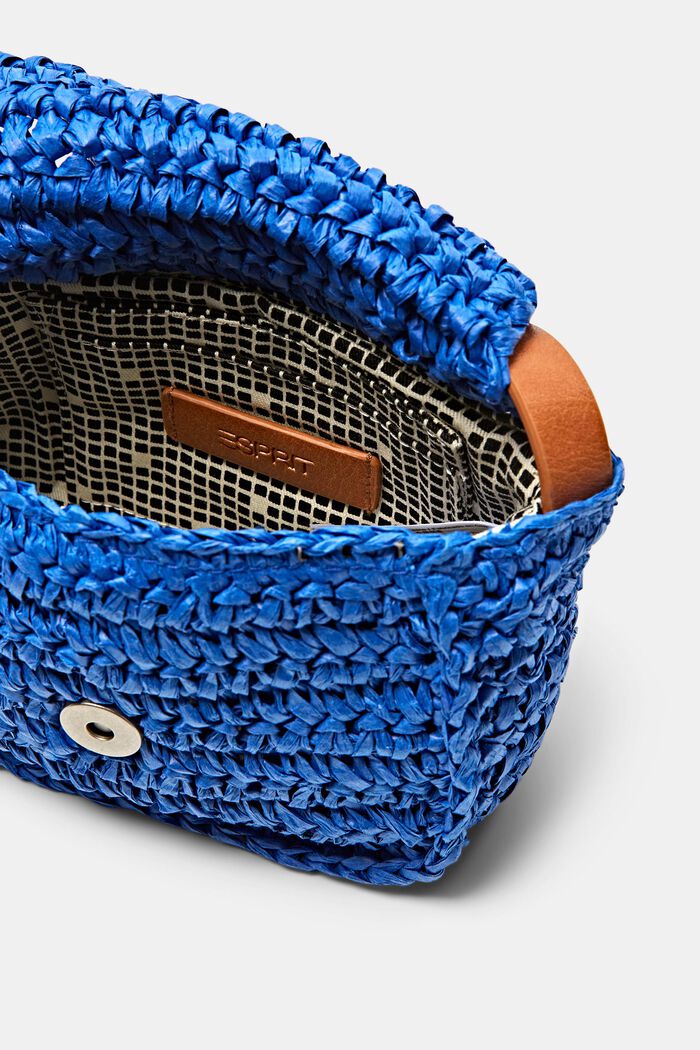 Bolso bandolera con solapa de ganchillo, BRIGHT BLUE, detail image number 3