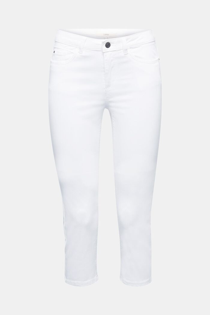 Pantalones capri suaves con Lycra xtra life™, WHITE, detail image number 0
