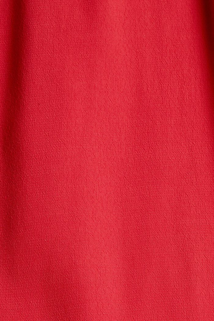 Vestido con detalles fruncidos, RED, detail image number 4