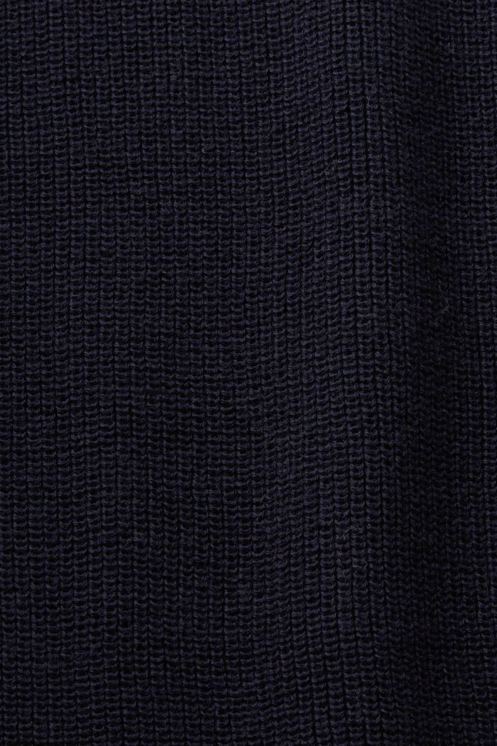 Jersey con mangas murciélago de punto acanalado, NAVY, detail image number 4