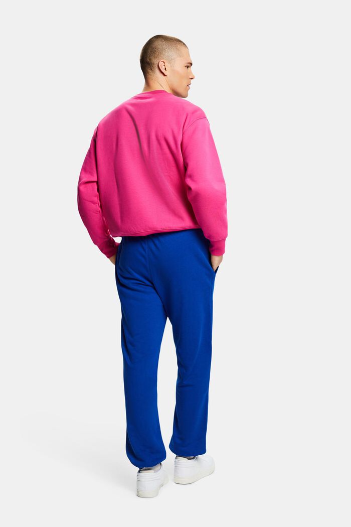 Pantalones de felpa de algodón con logotipo, BRIGHT BLUE, detail image number 4