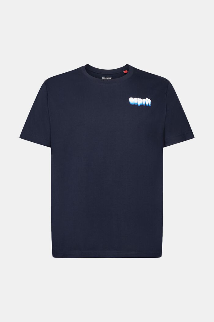 Camiseta de tejido jersey con estampado, 100% algodón, NAVY, detail image number 6