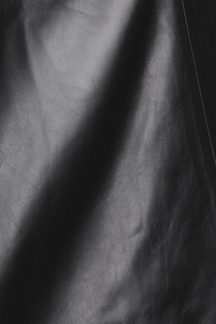Chaqueta de cuero con cordones, BLACK, detail image number 5