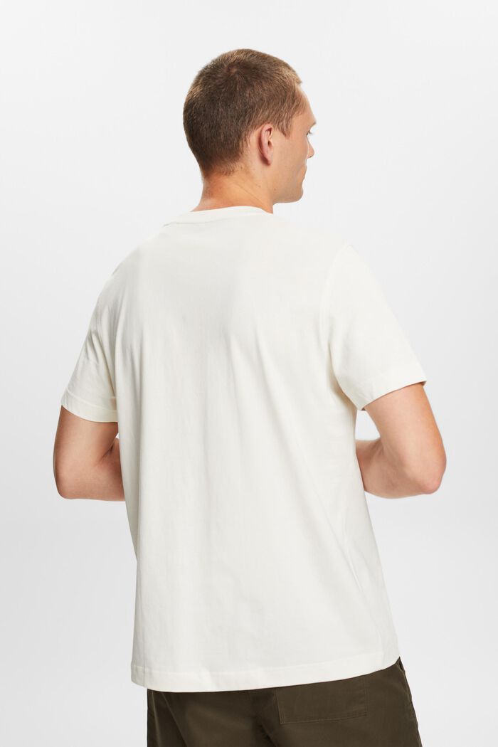 Camiseta en tejido jersey de algodón con diseño geométrico, ICE, detail image number 3
