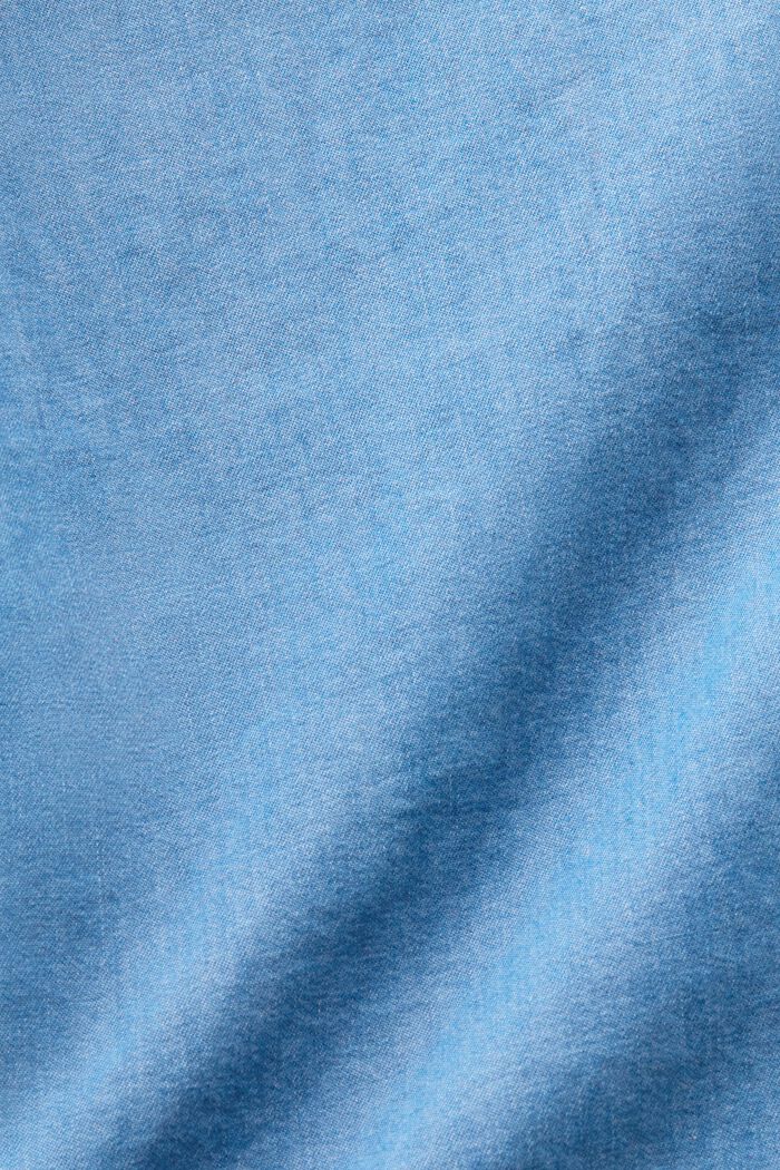 Blusa vaquera cropped, BLUE LIGHT WASHED, detail image number 5