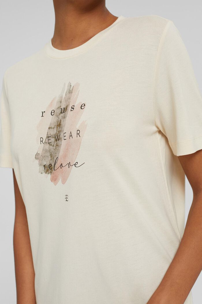 Camiseta con estampado en TENCEL™ x REFIBRA™, ICE, detail image number 2