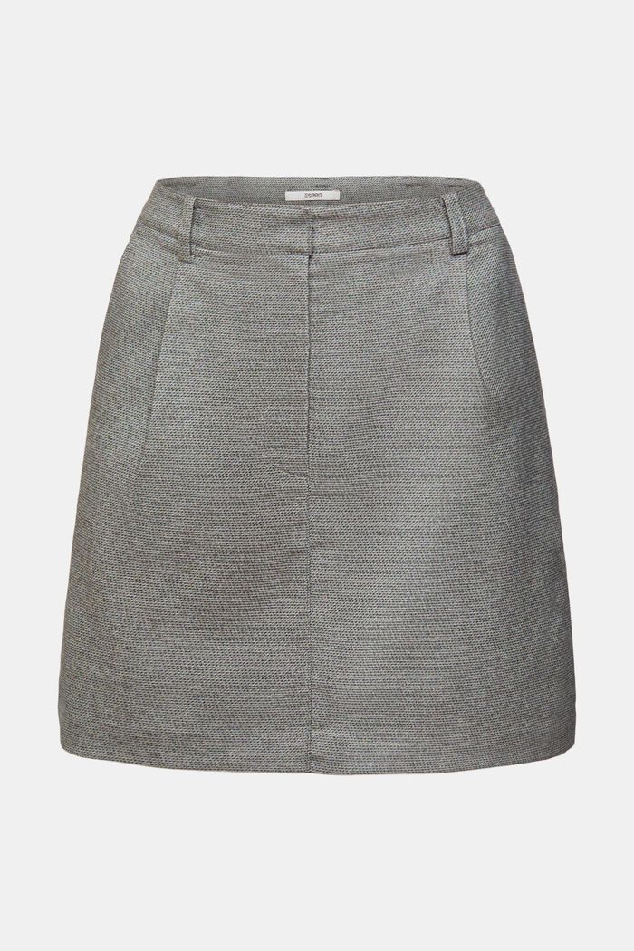 Minifalda de tweed, GUNMETAL, detail image number 7
