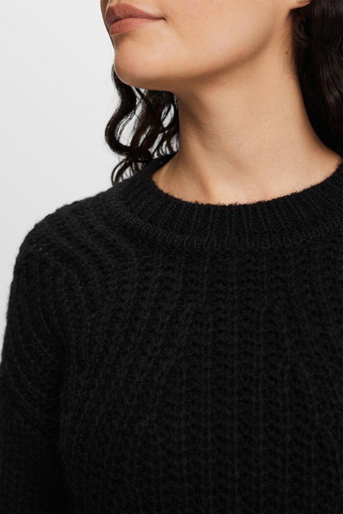 Sweaters, BLACK, detail image number 2