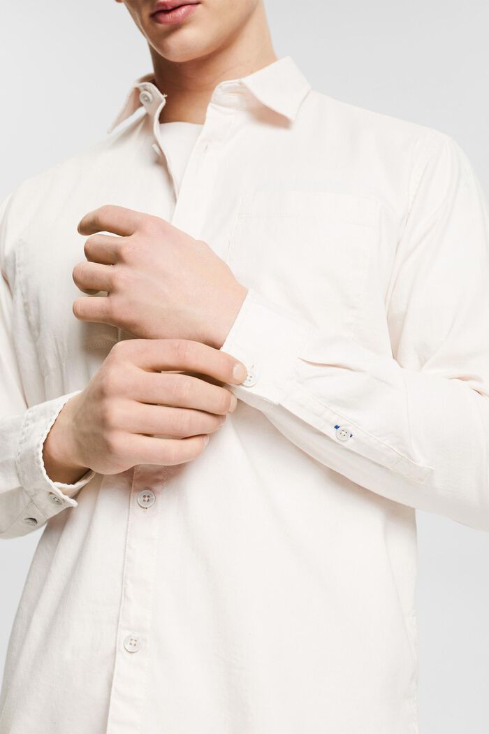 Camisa de algodón, LIGHT BEIGE, detail image number 2