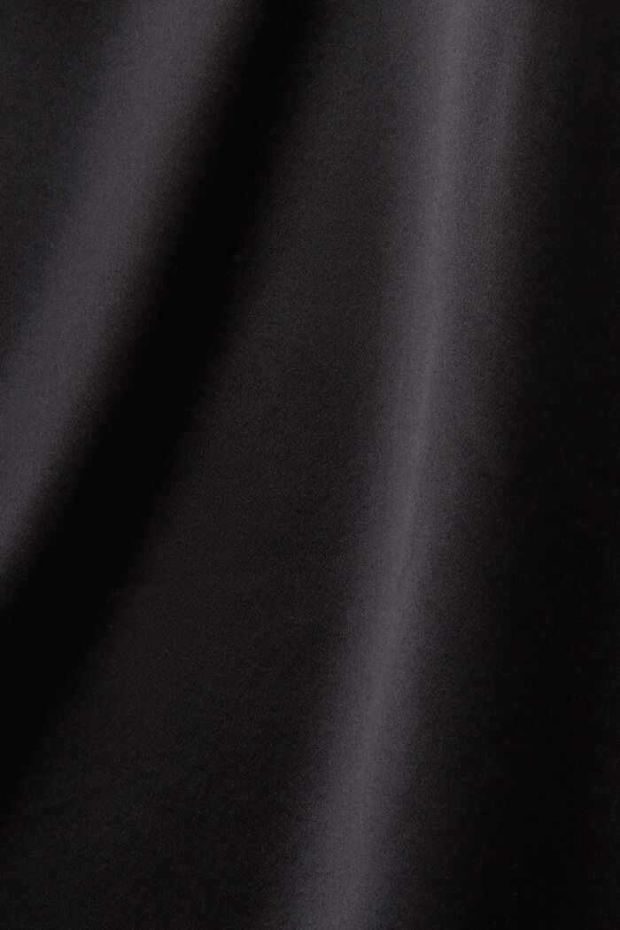 Blusa de satén de seda, BLACK, detail image number 5