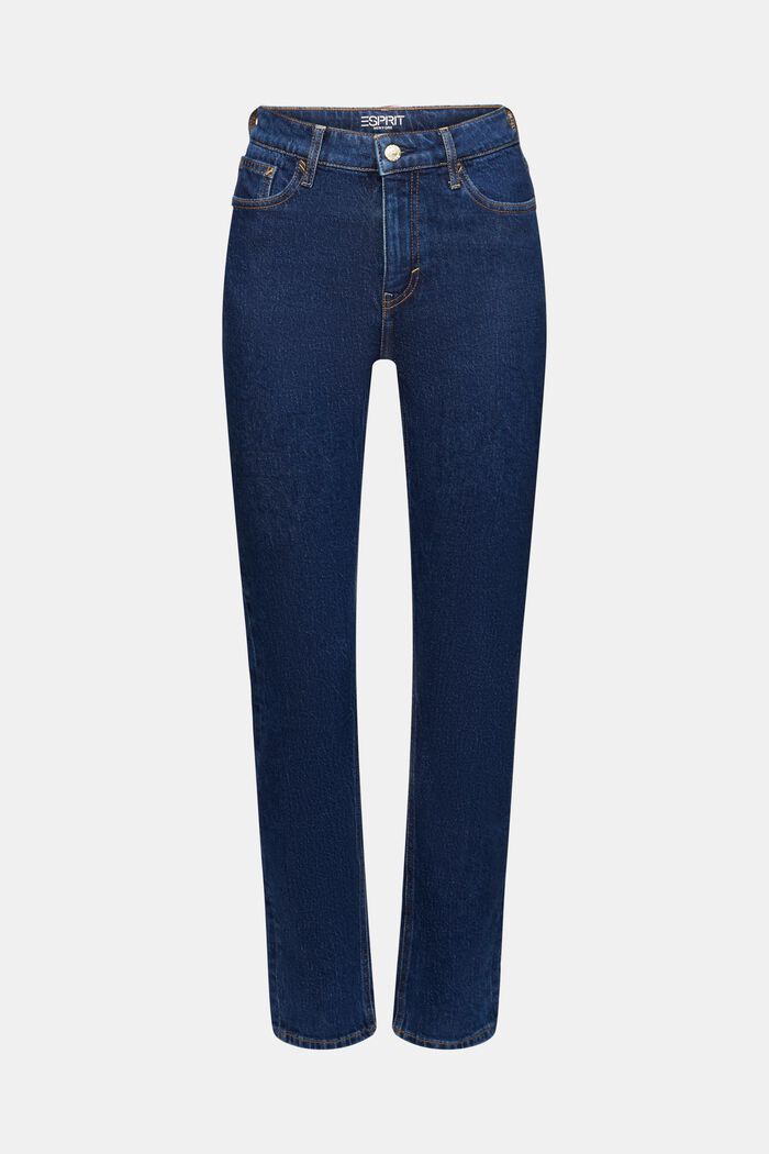 Jeans high rise retro slim fit, BLUE MEDIUM WASHED, detail image number 7