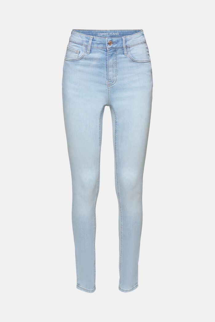 Jeans high-rise skinny fit, BLUE BLEACHED, detail image number 6