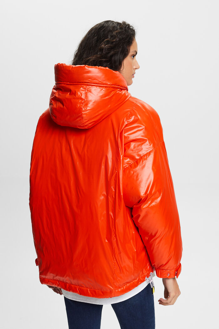 Reciclada: chaqueta acolchada con plumón, BRIGHT ORANGE, detail image number 3