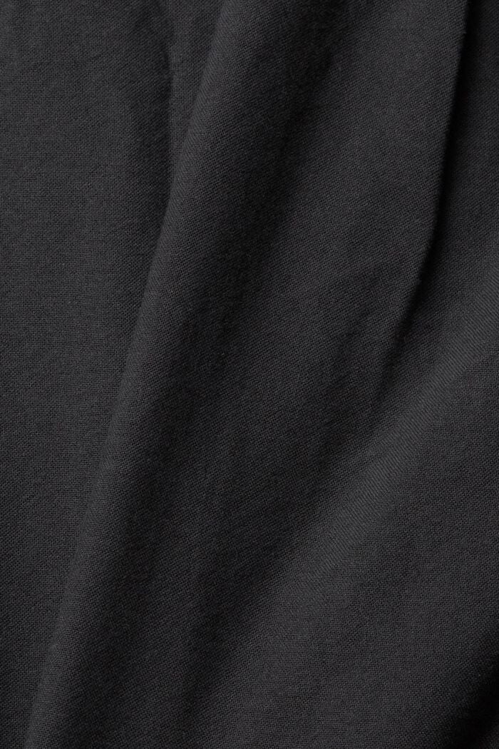 Camisa con cuello abotonado, 100% algodón, BLACK, detail image number 4
