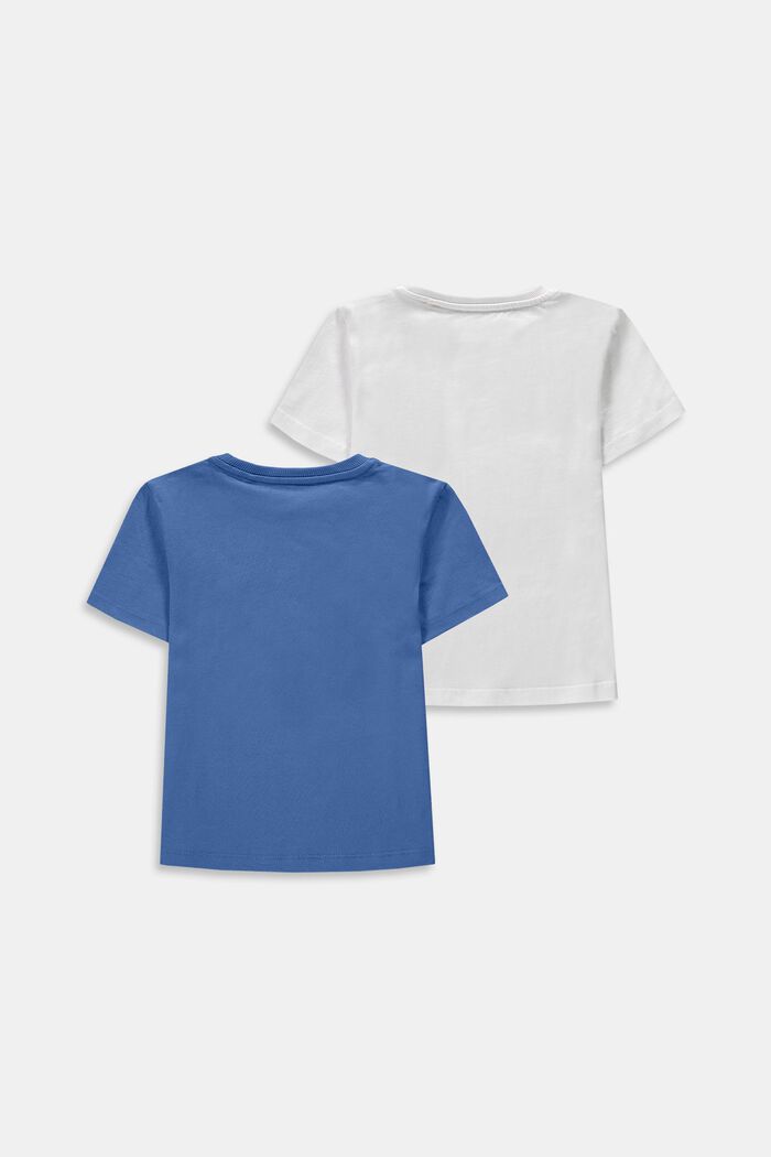 Pack de 2 camisetas con logotipo estampado, LIGHT BLUE, detail image number 1