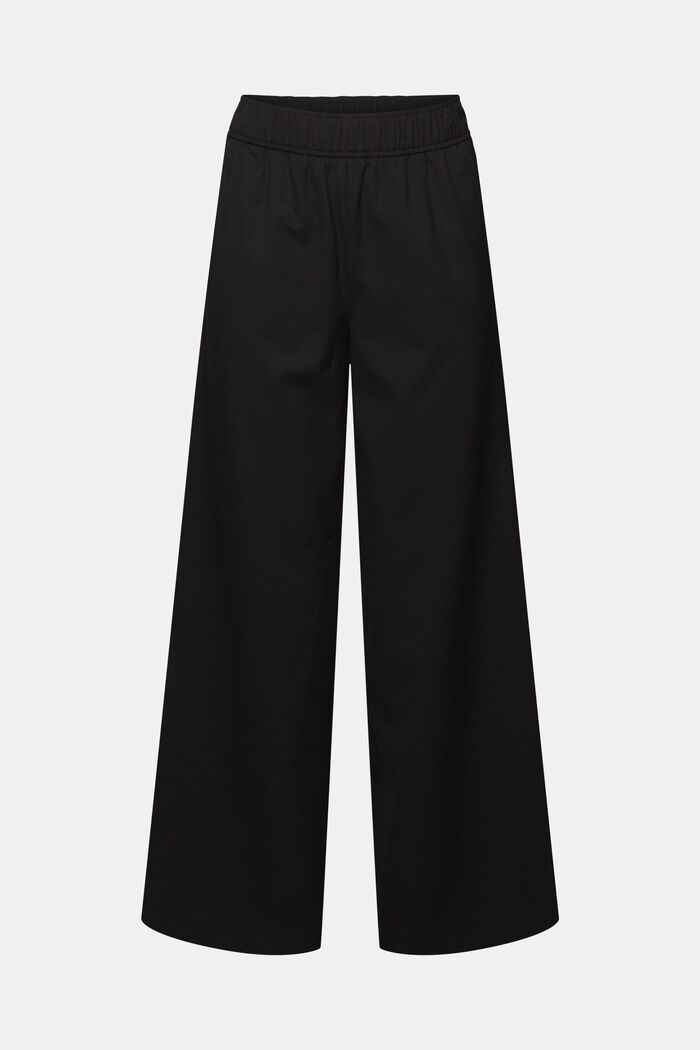 Pantalón sin cierre con perneras anchas, BLACK, detail image number 7
