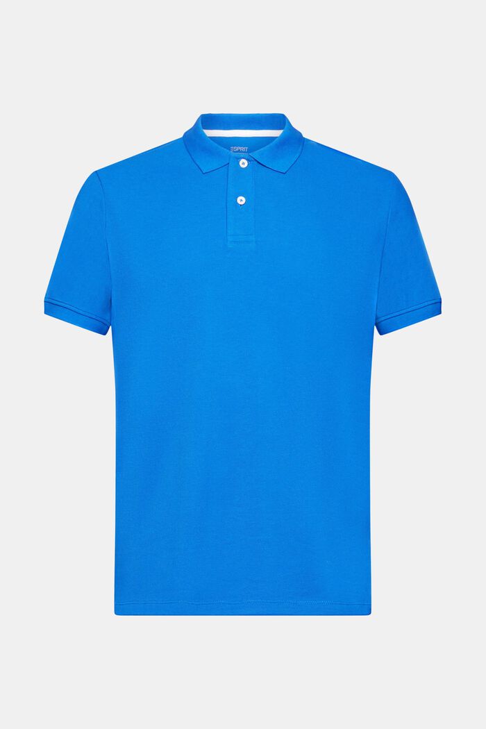 Polo slim fit, BLUE, detail image number 6