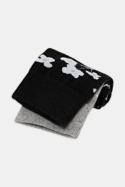Pack de dos pares de calcetines con diseño de flores