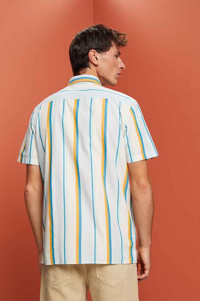 Camisa de manga corta estampada, 100% algodón, TURQUOISE, detail image number 3