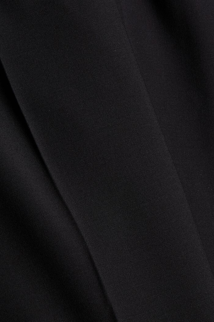 Lana responsable: pantalón con cintura elástica, BLACK, detail image number 4
