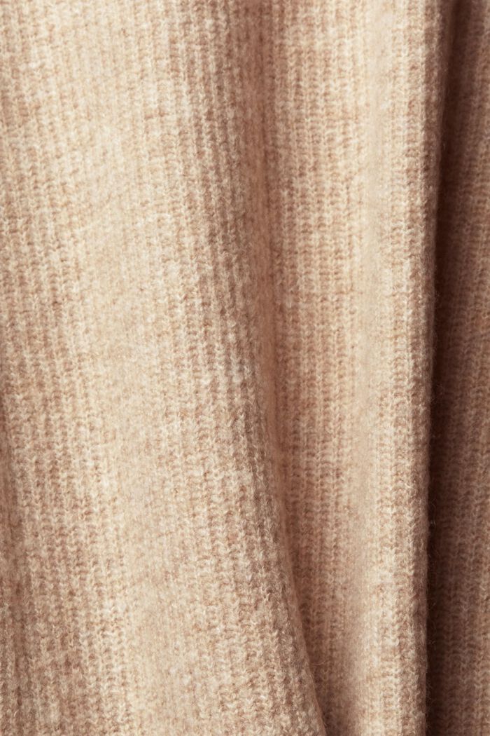 Jersey de punto en mezcla de lana, SAND, detail image number 5