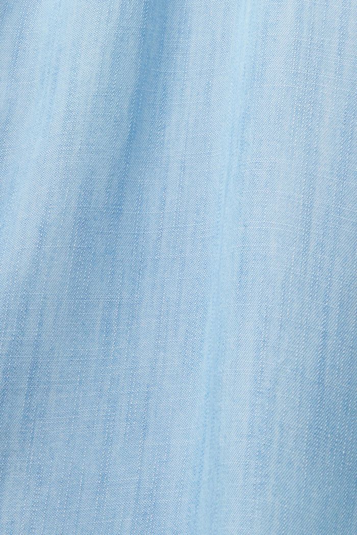 En TENCEL™: falda midi con acabado vaquero, BLUE LIGHT WASHED, detail image number 6