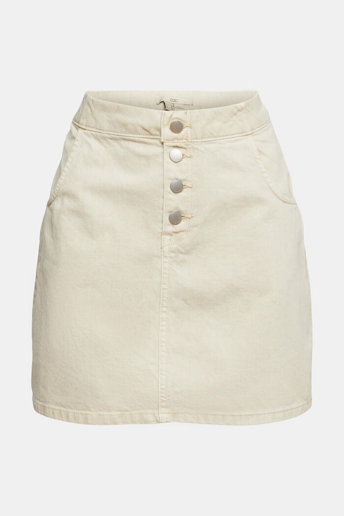 Minifalda con tira de botones, SAND, detail image number 7