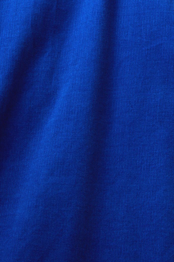 Camisa de pana en 100% algodón, BRIGHT BLUE, detail image number 5