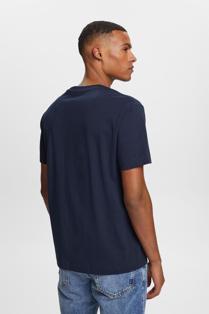 Camiseta de tejido jersey con estampado, 100% algodón, NAVY, detail image number 3