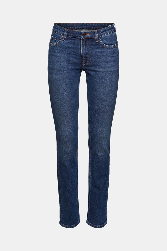 Jeans straight leg, BLUE DARK WASHED, detail image number 8