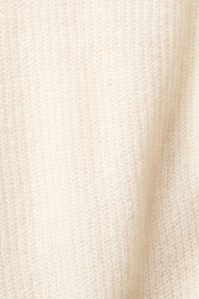 Con lana/alpaca: chaqueta de punto, DUSTY NUDE, detail image number 4