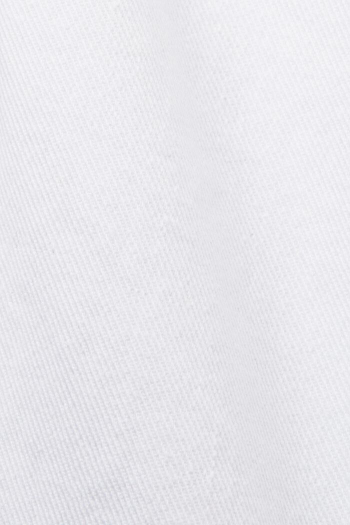 Vaqueros tobilleros elásticos con aberturas en los bajos, WHITE, detail image number 6