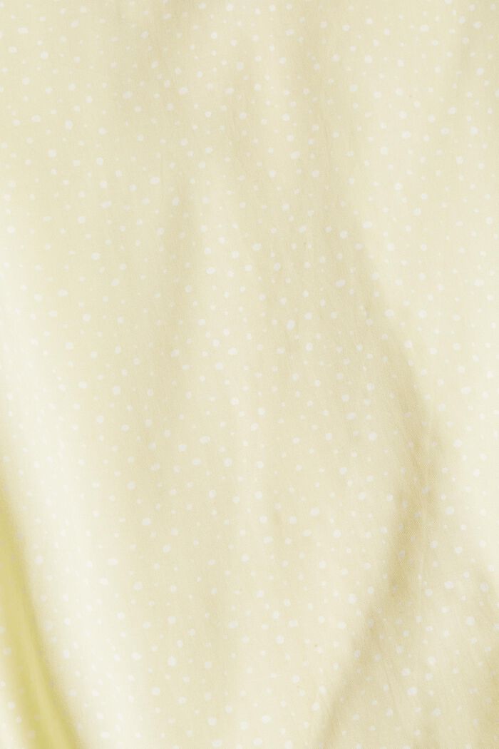 Blusa estampada en LENZING™ ECOVERO™, PASTEL YELLOW, detail image number 4