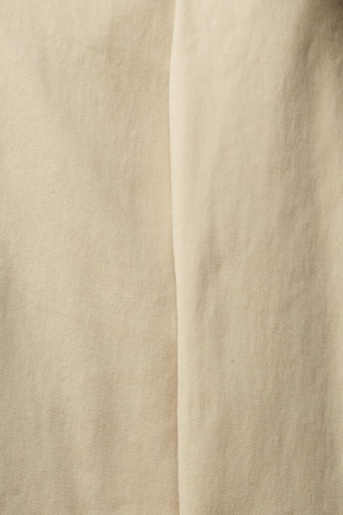 Pantalón chino de algodón, BEIGE, detail image number 4