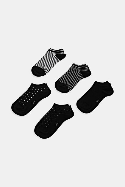 Pack de 5 pares de calcetines para deportivas, algodón ecológico