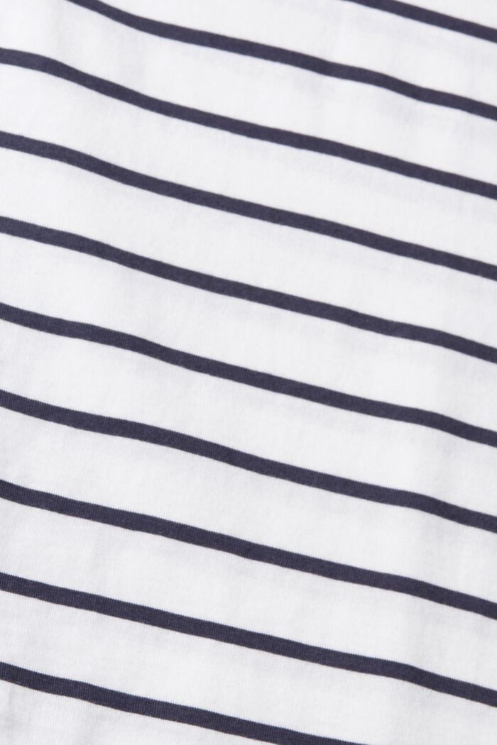 Con TENCEL™: camiseta con diseño de rayas, NEW WHITE, detail image number 4