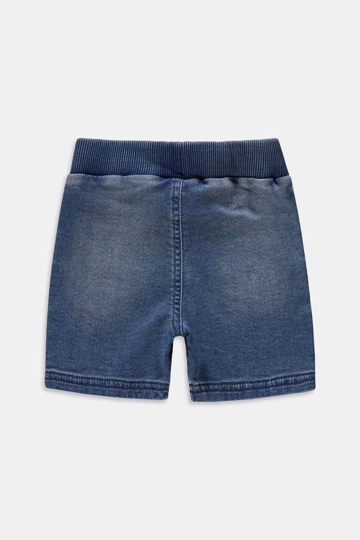 Shorts con cordón en la cintura, BLUE BLEACHED, detail image number 1