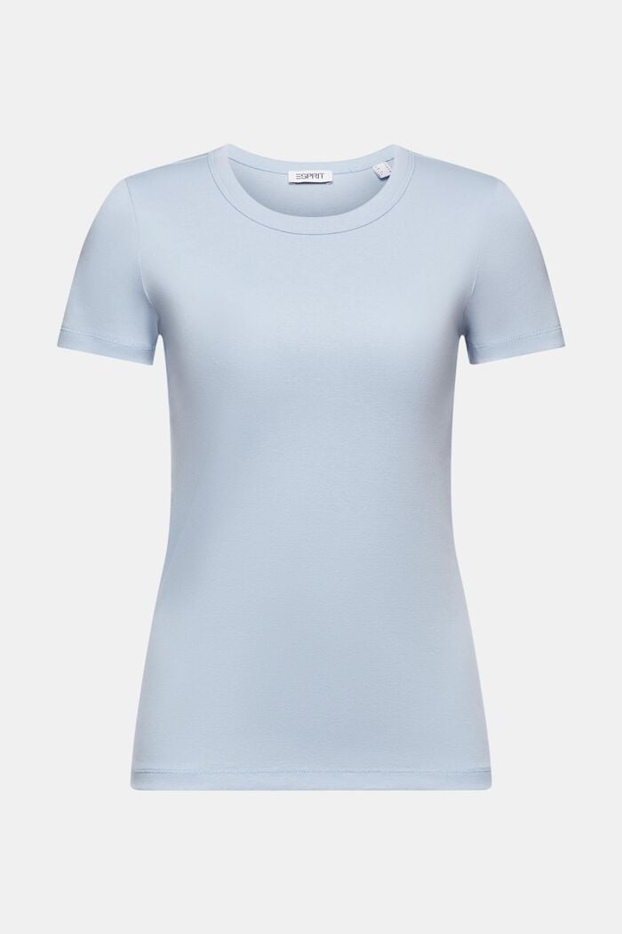 Camiseta de manga corta de algodón, LIGHT BLUE, detail image number 6
