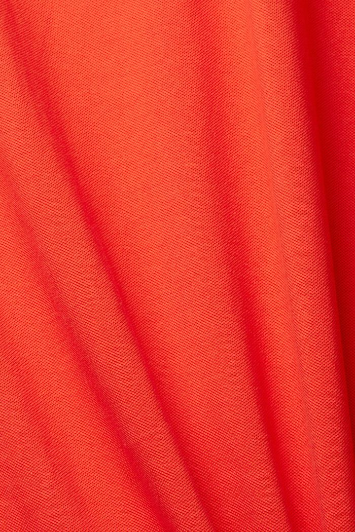 Polo en piqué de algodón, RED, detail image number 1