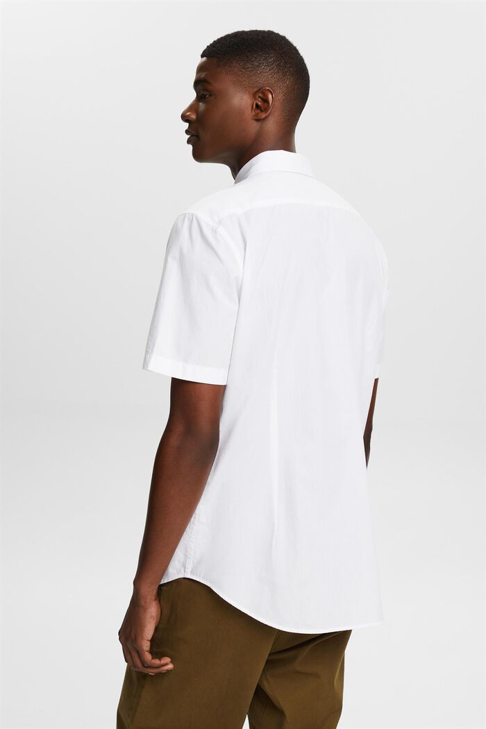 Camiseta de manga corta de algodón popelina, WHITE, detail image number 2