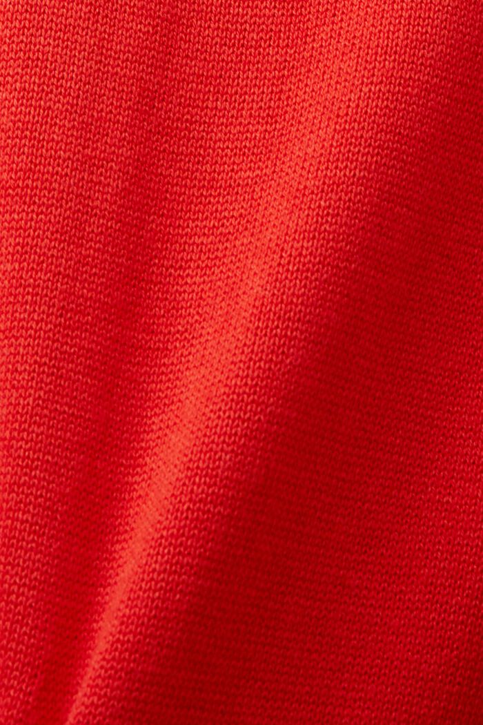 Minivestido de punto con cuello alto, RED, detail image number 5