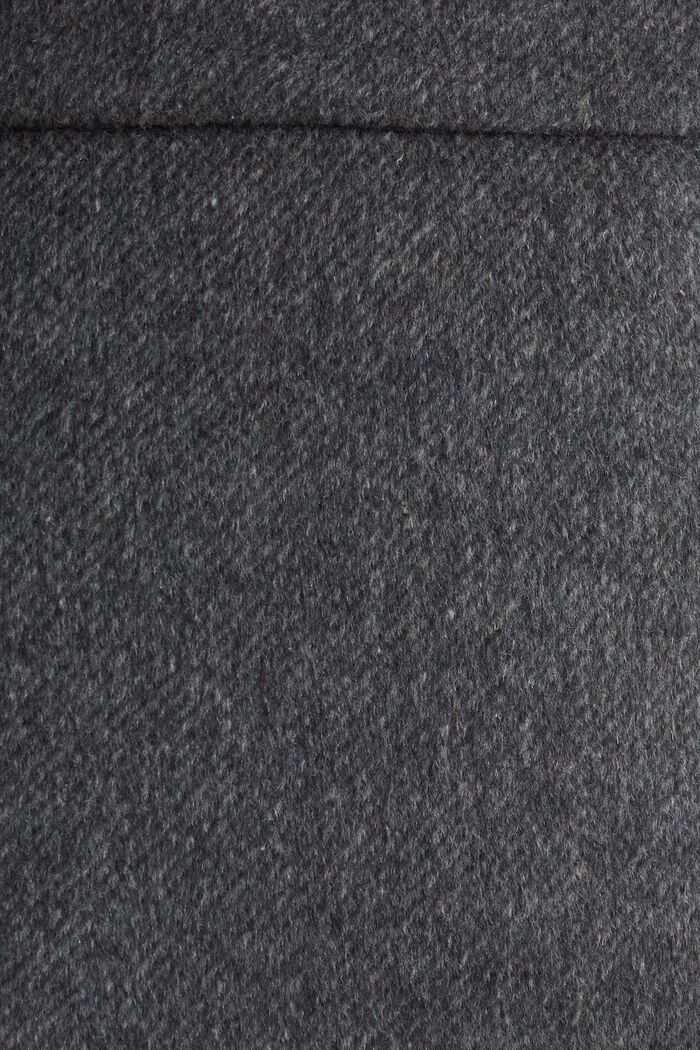 Con lana: falda en línea A muy elegante, DARK GREY, detail image number 4